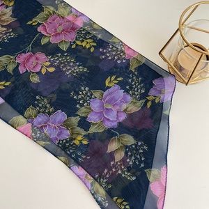 Vintage Floral Scarf